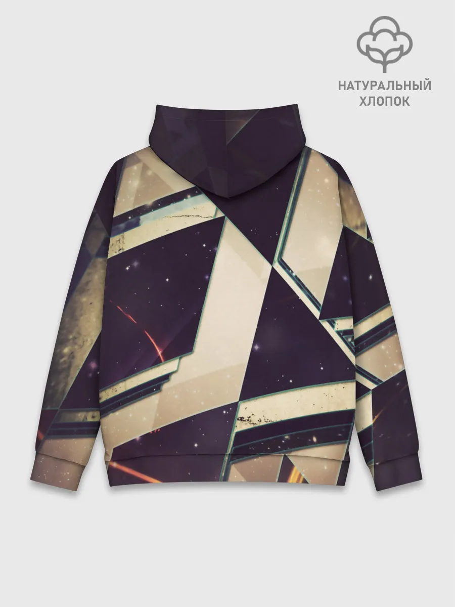 Худи мужской база хлопок / АБСТРАКЦИЯ КОСМОС