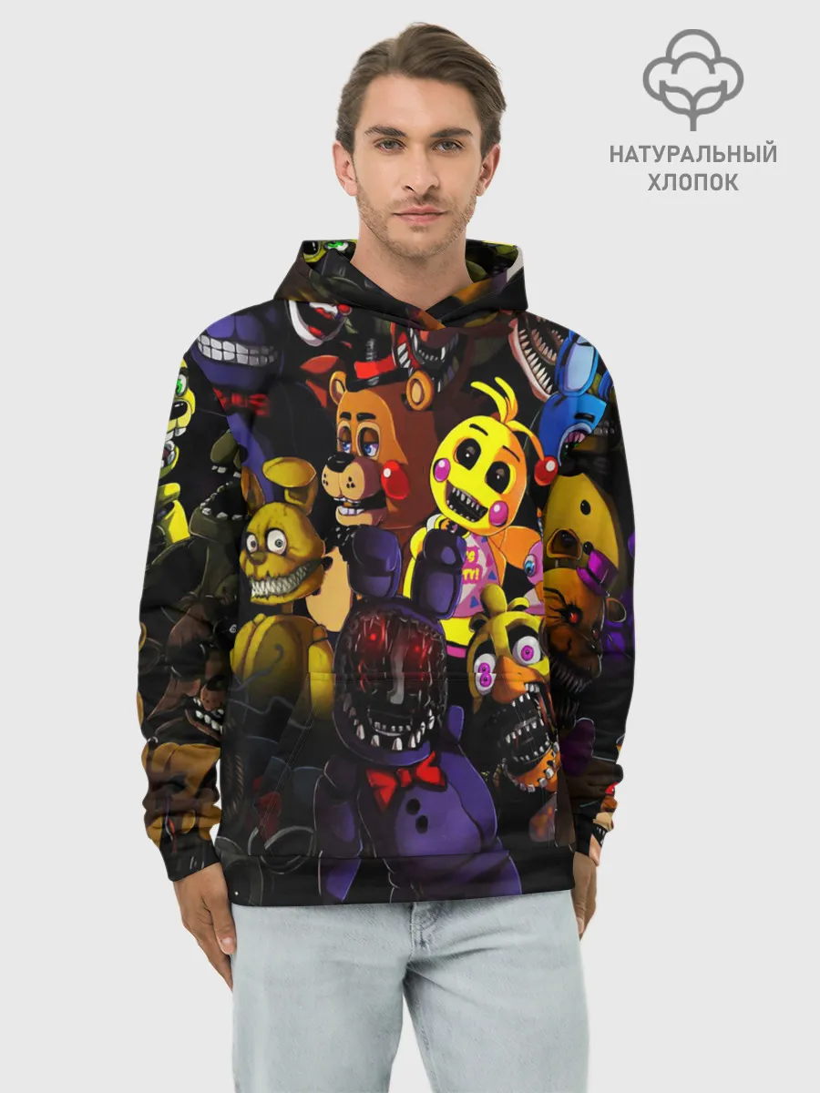 Худи мужской база хлопок / FIVE NIGHTS AT FREDDYS