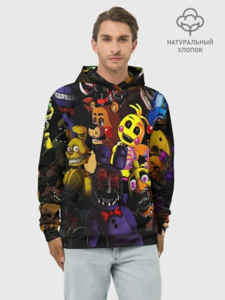 Худи мужской база хлопок / FIVE NIGHTS AT FREDDYS