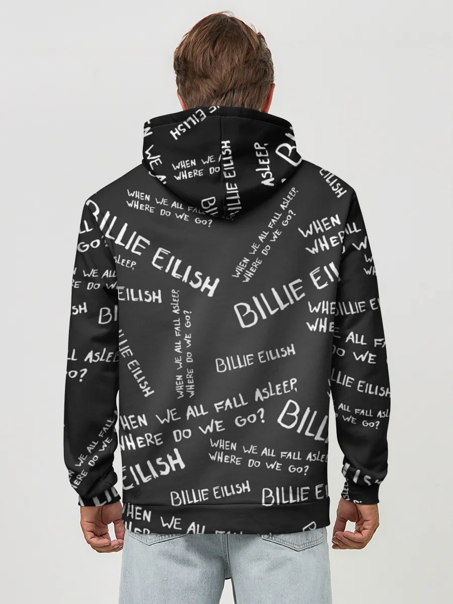 Худи мужской база хлопок / BILLIE EILISH - Where Do We Go