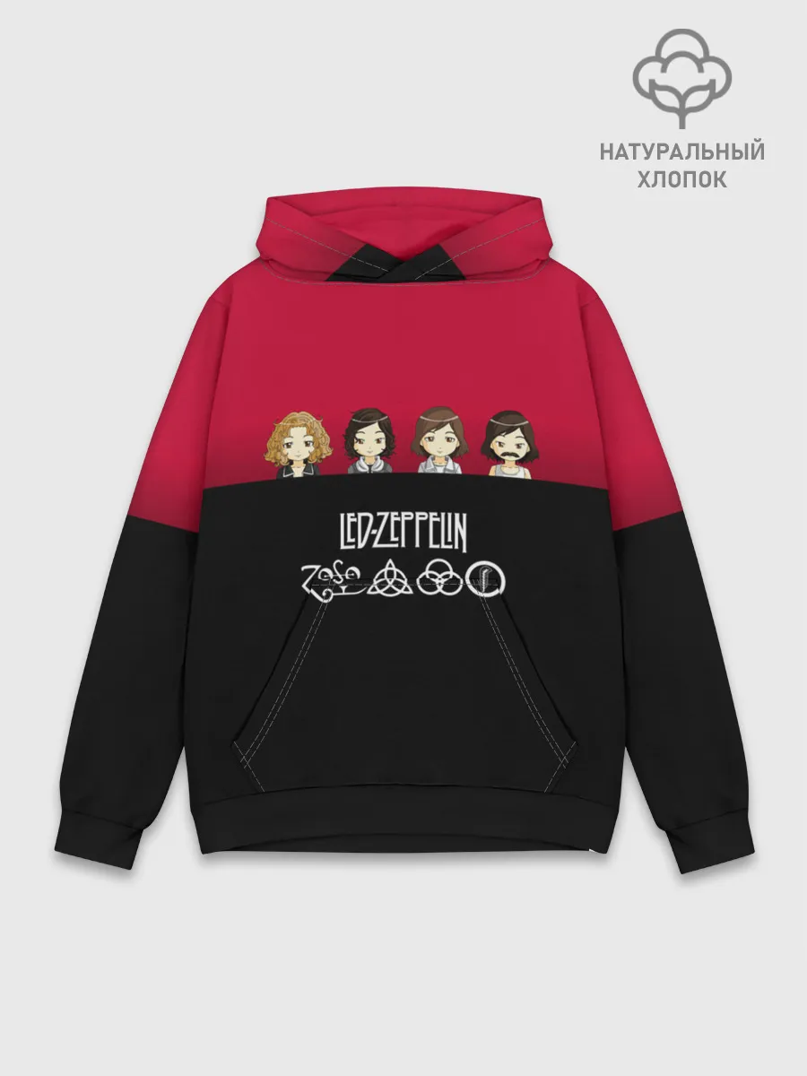 Худи мужской база хлопок / Led Zeppelin