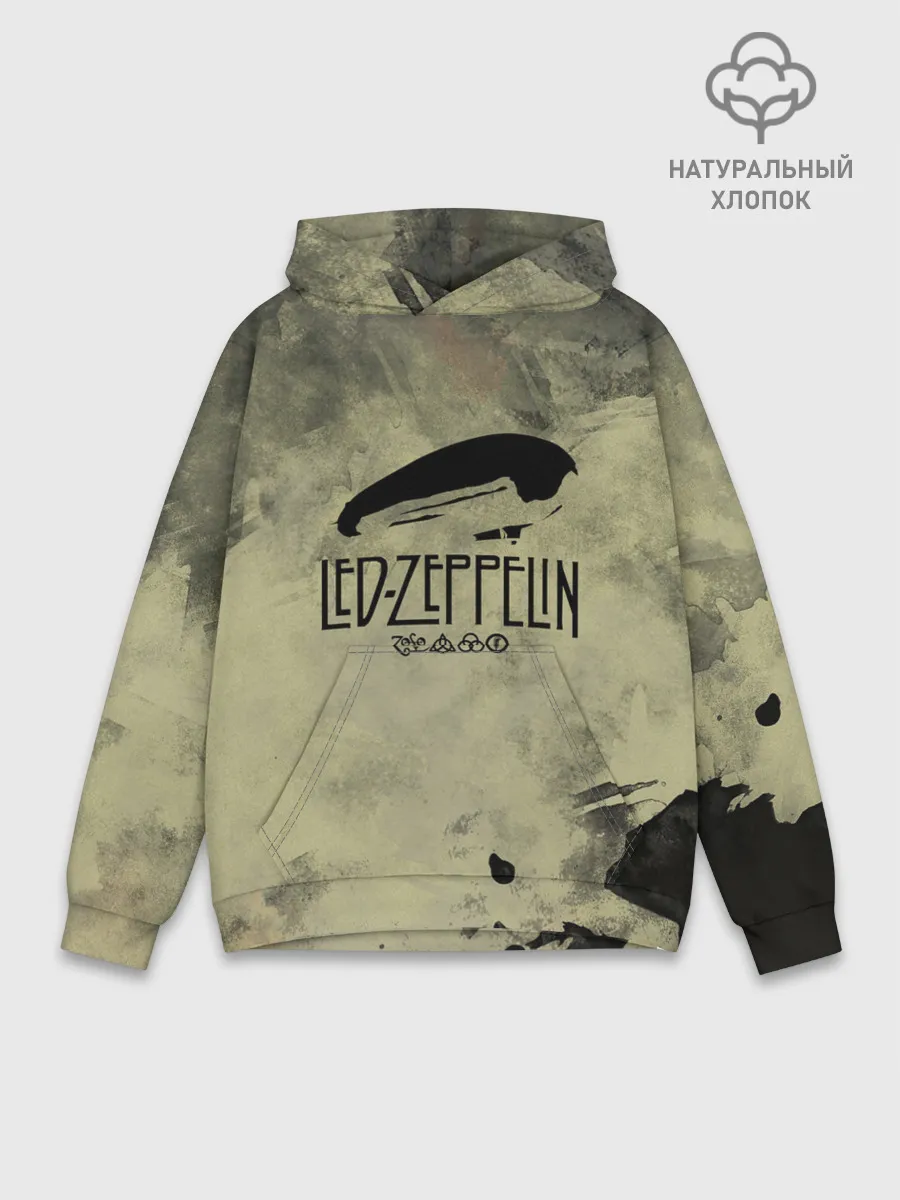 Худи мужской база хлопок / Led Zeppelin