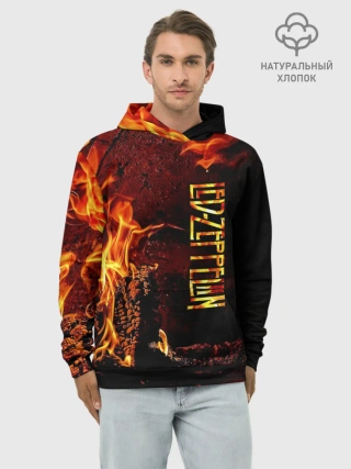 Худи мужской база хлопок / Led Zeppelin