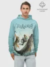 Худи мужской база хлопок / Fishing