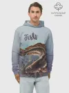 Худи мужской база хлопок / Fish
