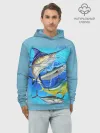 Худи мужской база хлопок / Marlin and other fish