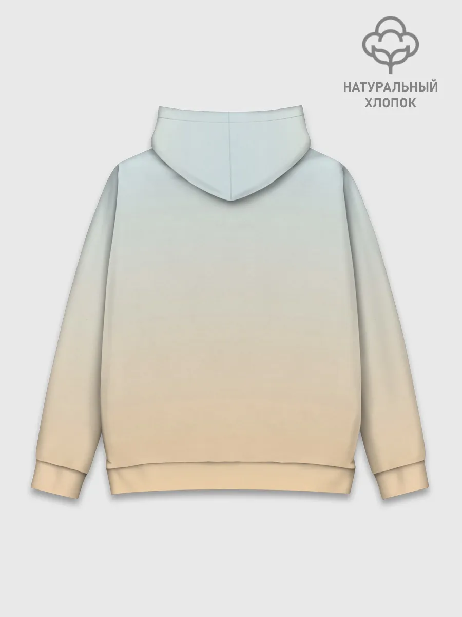 Худи мужской база хлопок / Рыба