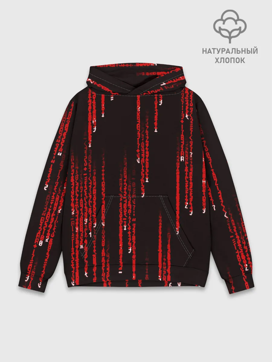 Худи мужской база хлопок / МАТРИЧНЫЙ КОД