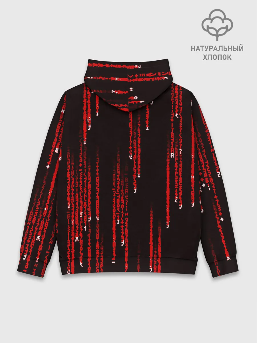 Худи мужской база хлопок / МАТРИЧНЫЙ КОД