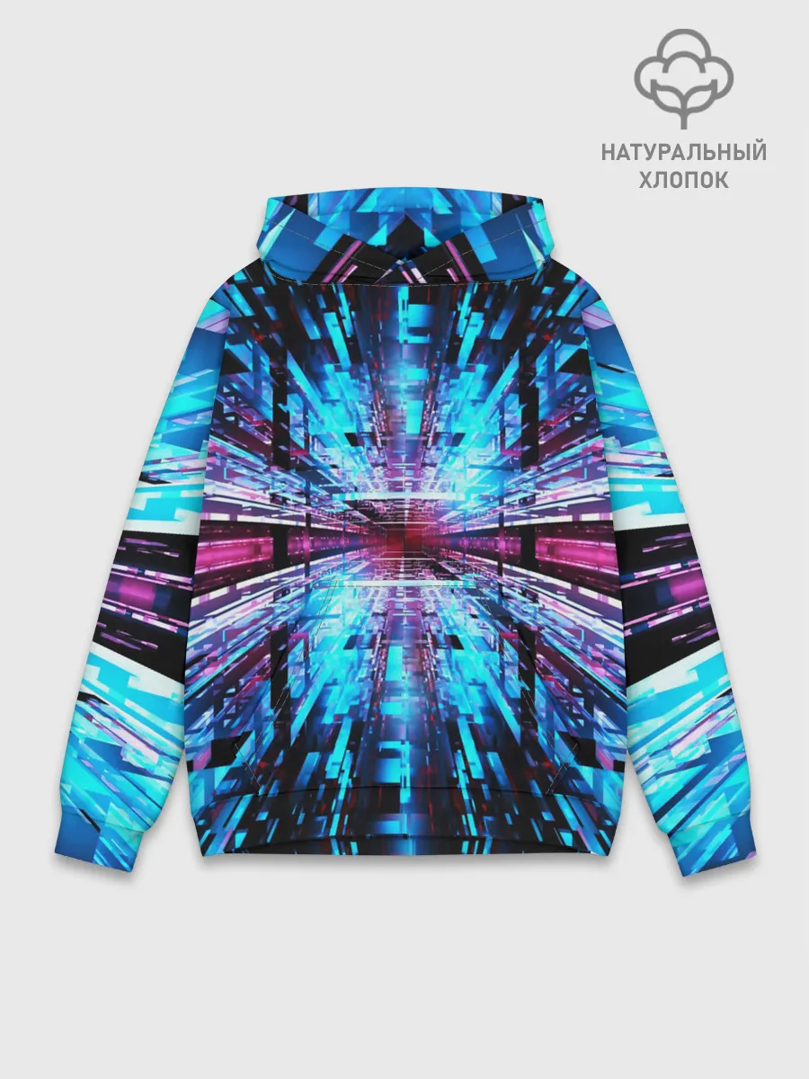 Худи мужской база хлопок / АБСТРАКЦИЯ