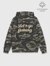 Худи мужской база хлопок / Lets go fishing