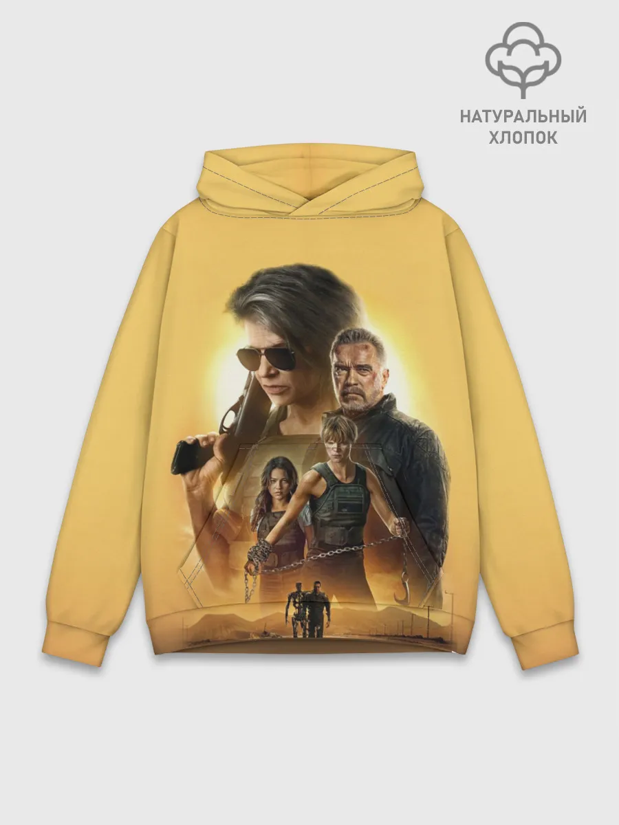 Худи мужской база хлопок / Terminator: Dark Fate