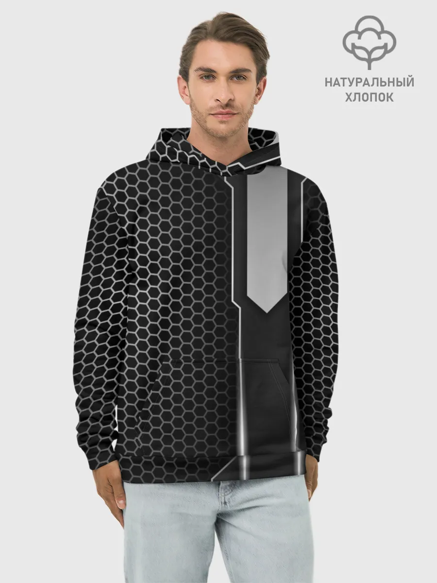 Худи мужской база хлопок / Кибернетическая броня