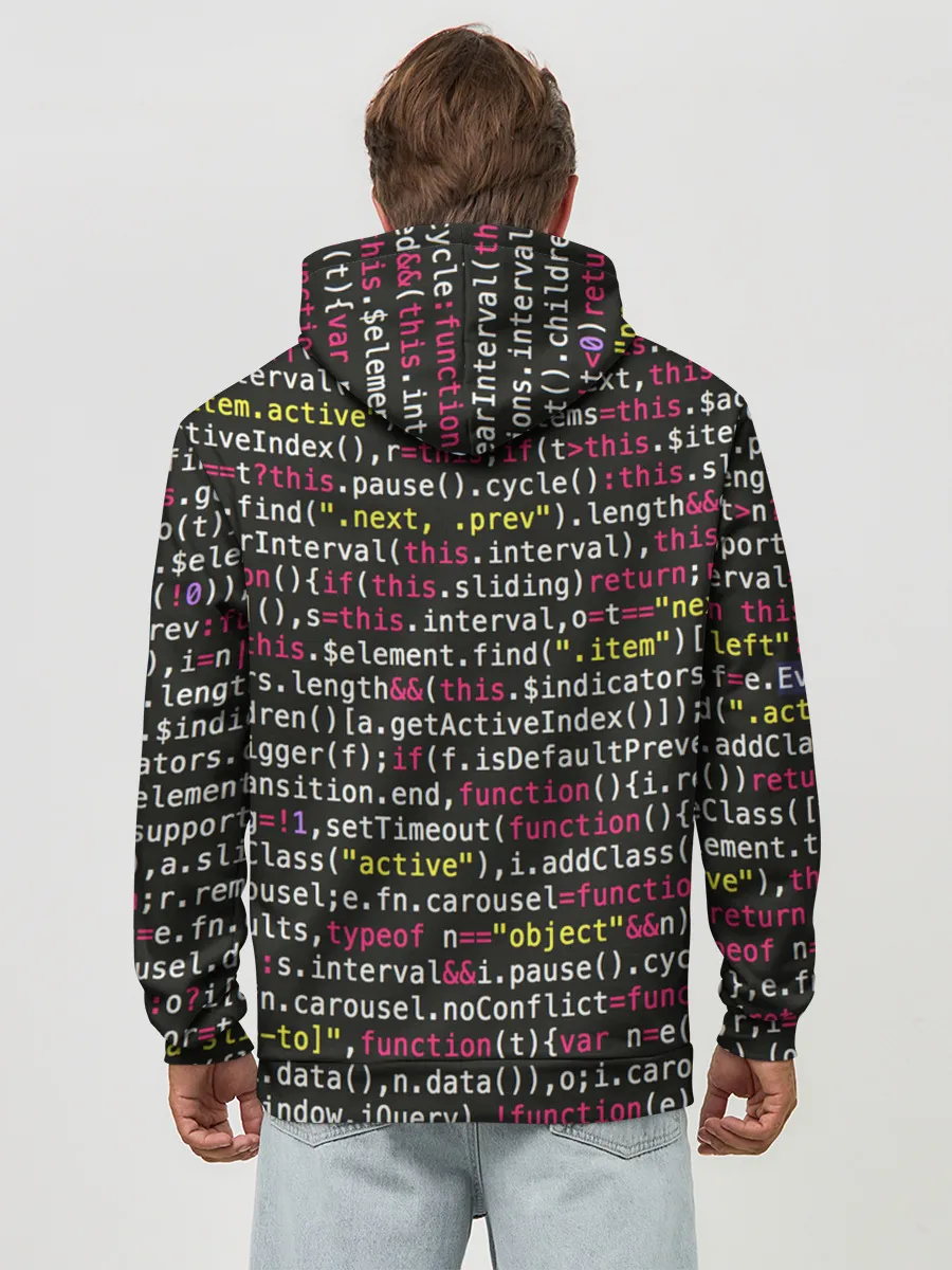 Худи мужской база хлопок / ЦИФРЫ КОДА