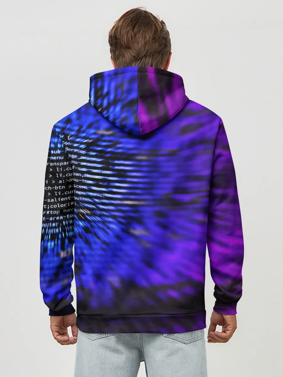 Худи мужской база хлопок / НЕОНОВЫЙ КОД