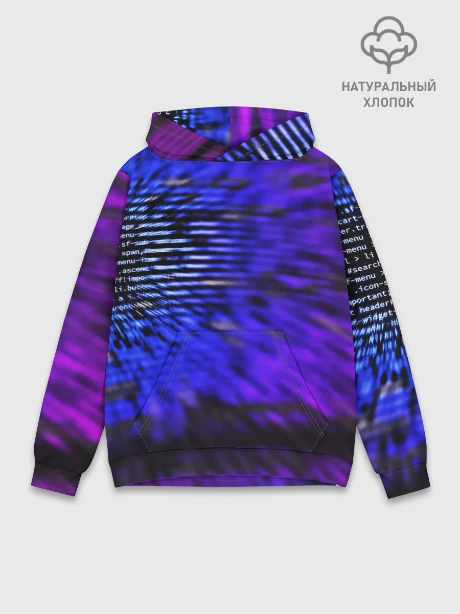 Худи мужской база хлопок / НЕОНОВЫЙ КОД