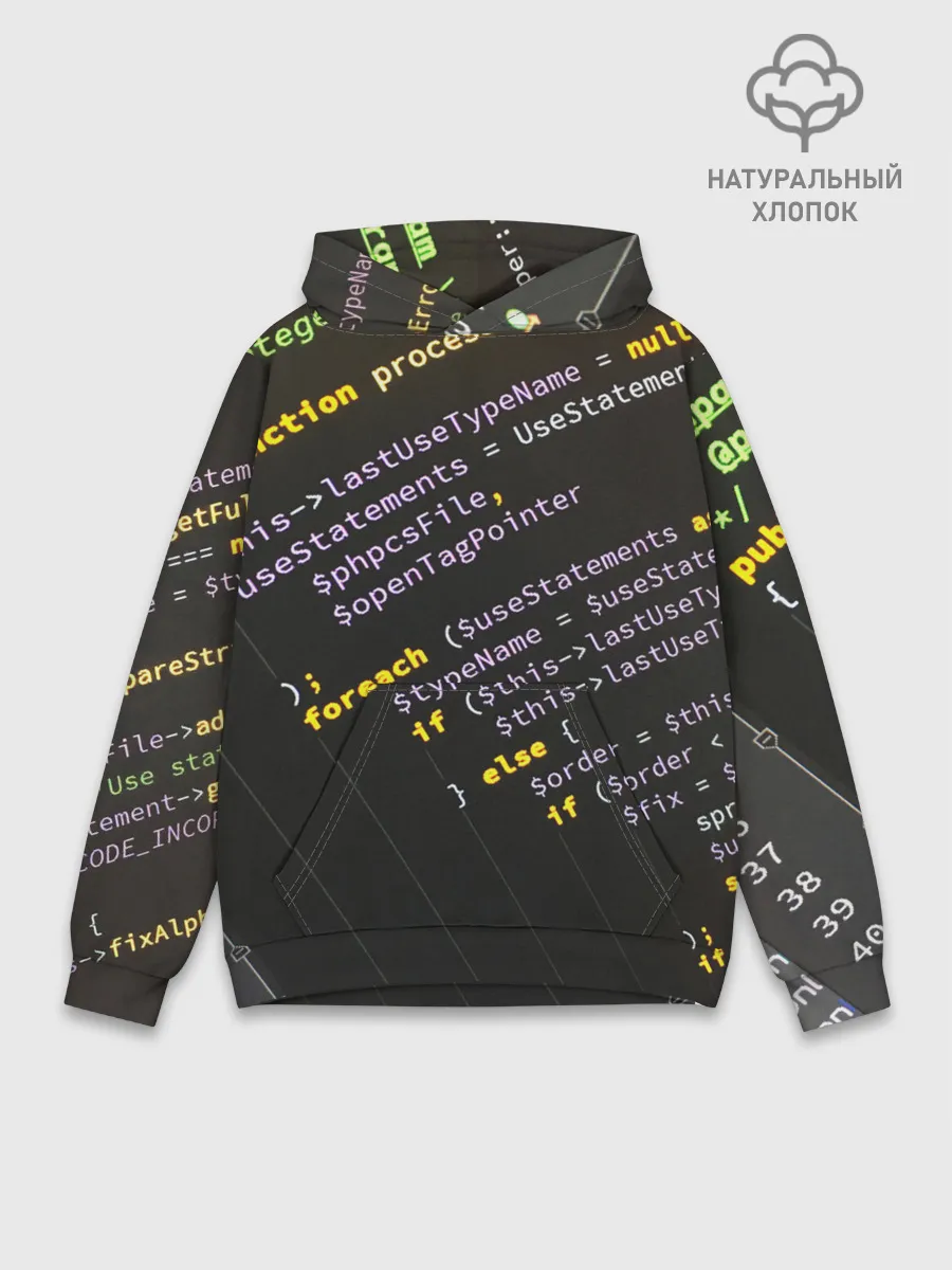Худи мужской база хлопок / ПРОГРАММНЫЙ КОД