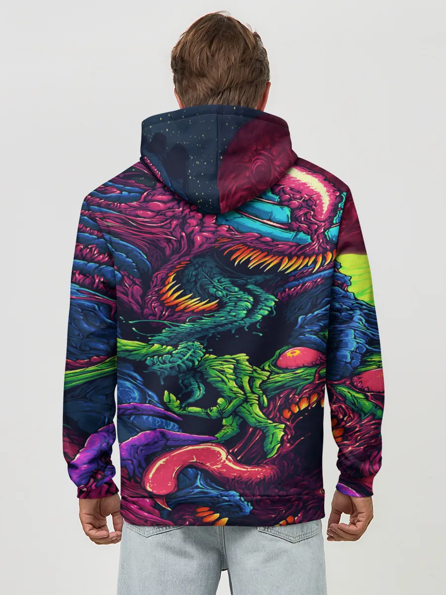 Худи мужской база хлопок / CS GO hyper beast skin