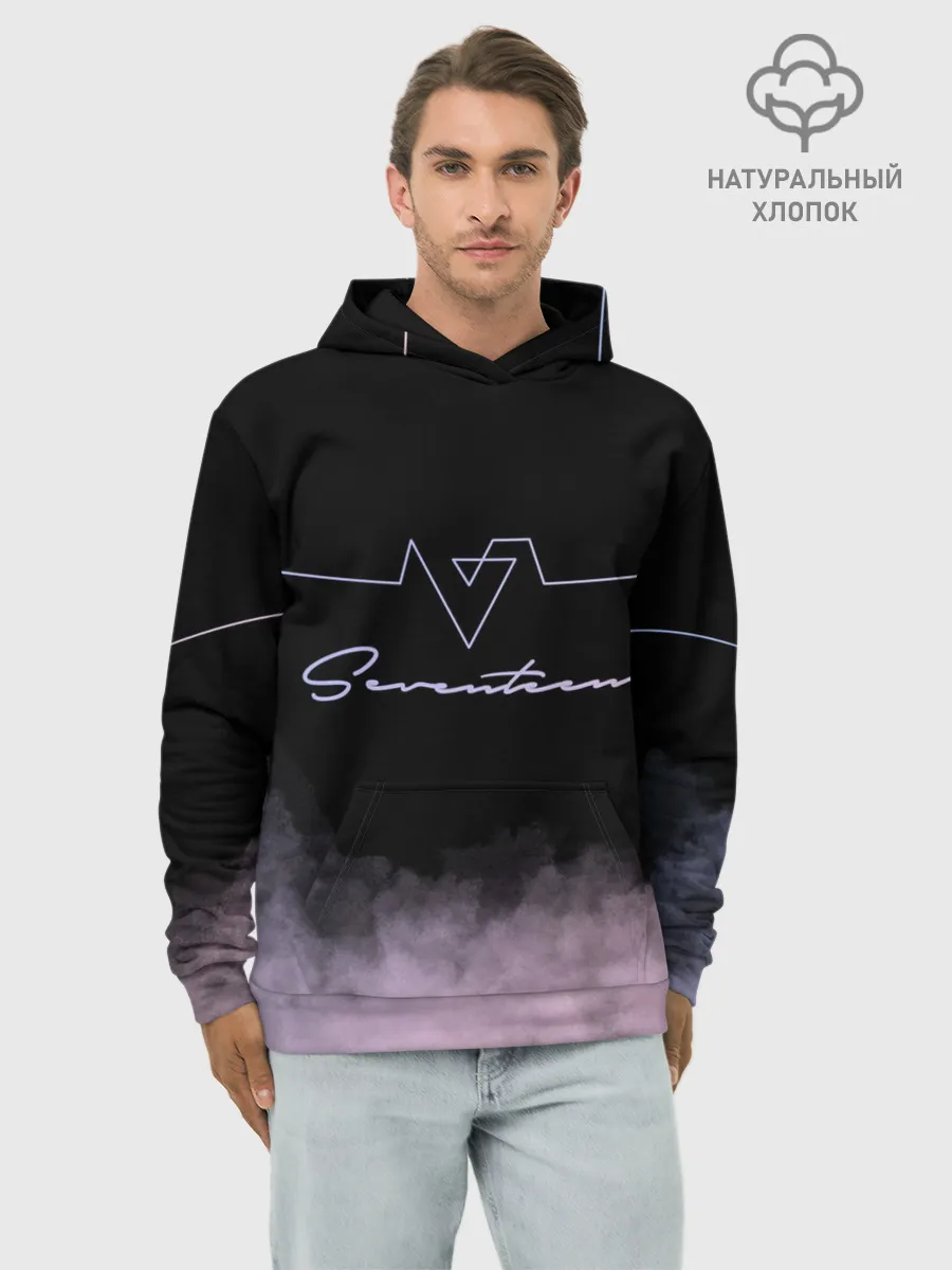 Худи мужской база хлопок / SEVENTEEN