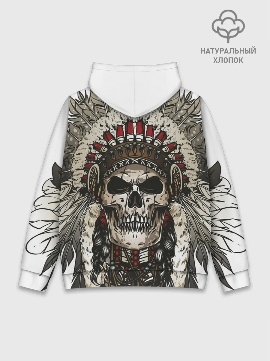 Худи мужской база хлопок / Leader of indian skeletons