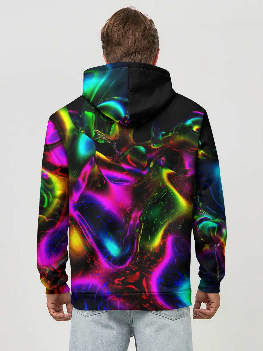 Худи мужской база хлопок / В НЕОНЕ