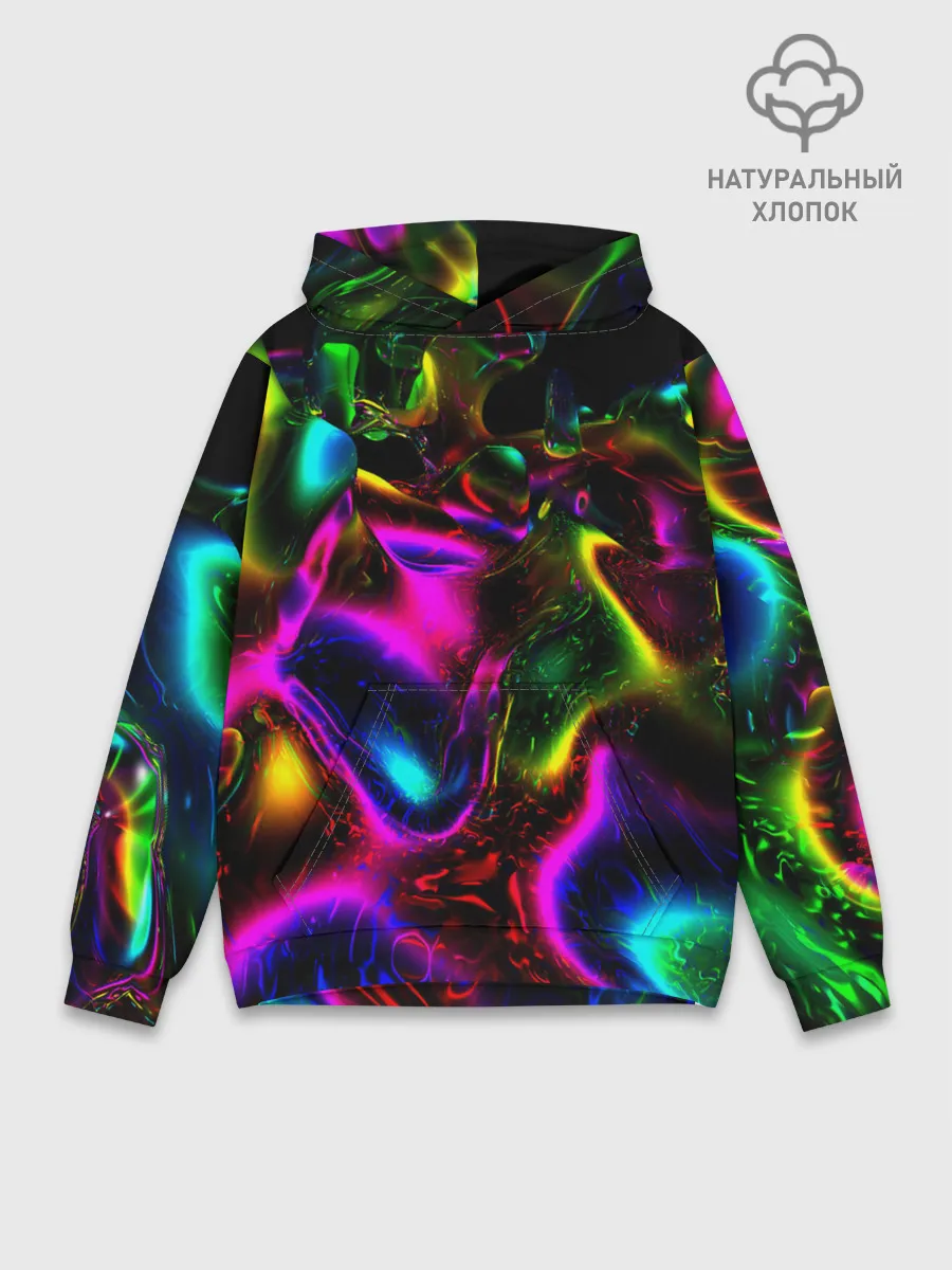 Худи мужской база хлопок / В НЕОНЕ