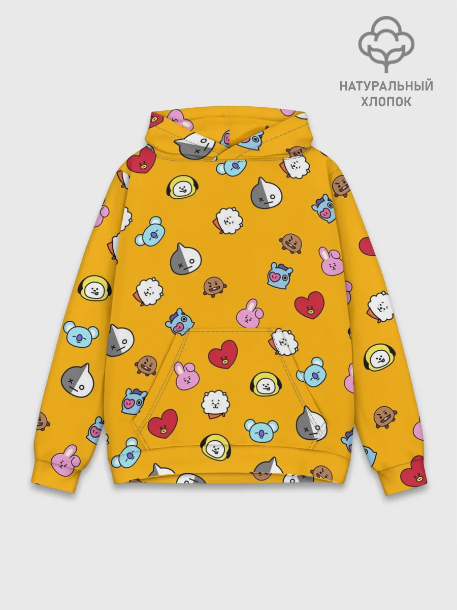 Худи мужской база хлопок / BT21