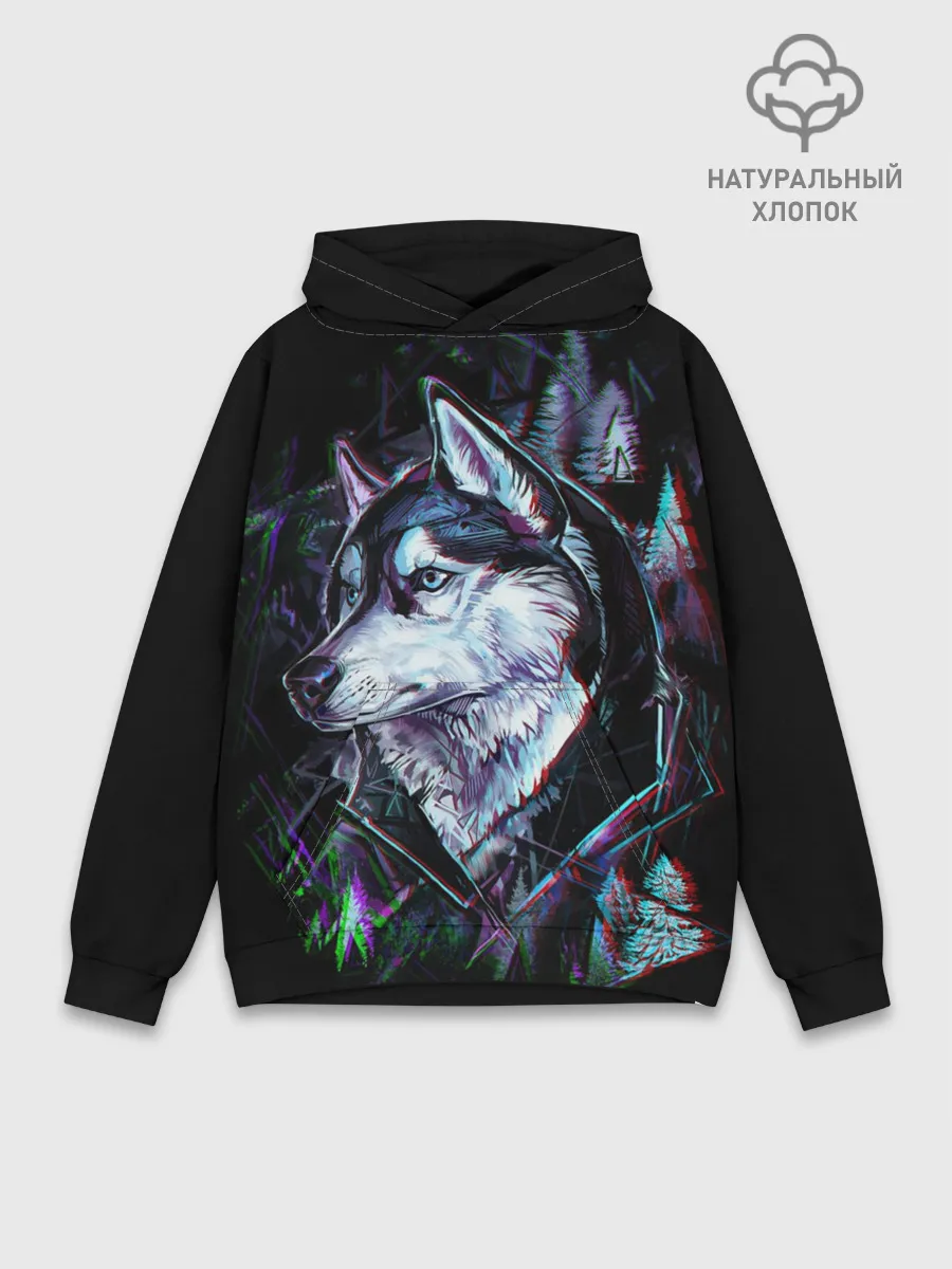 Худи мужской база хлопок / Хаски