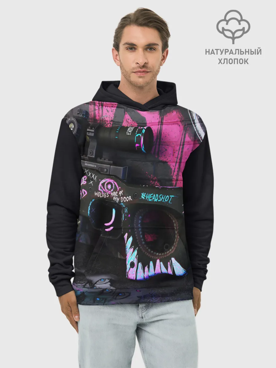 Худи мужской база хлопок / Neo-Noir Skins - CS:GO
