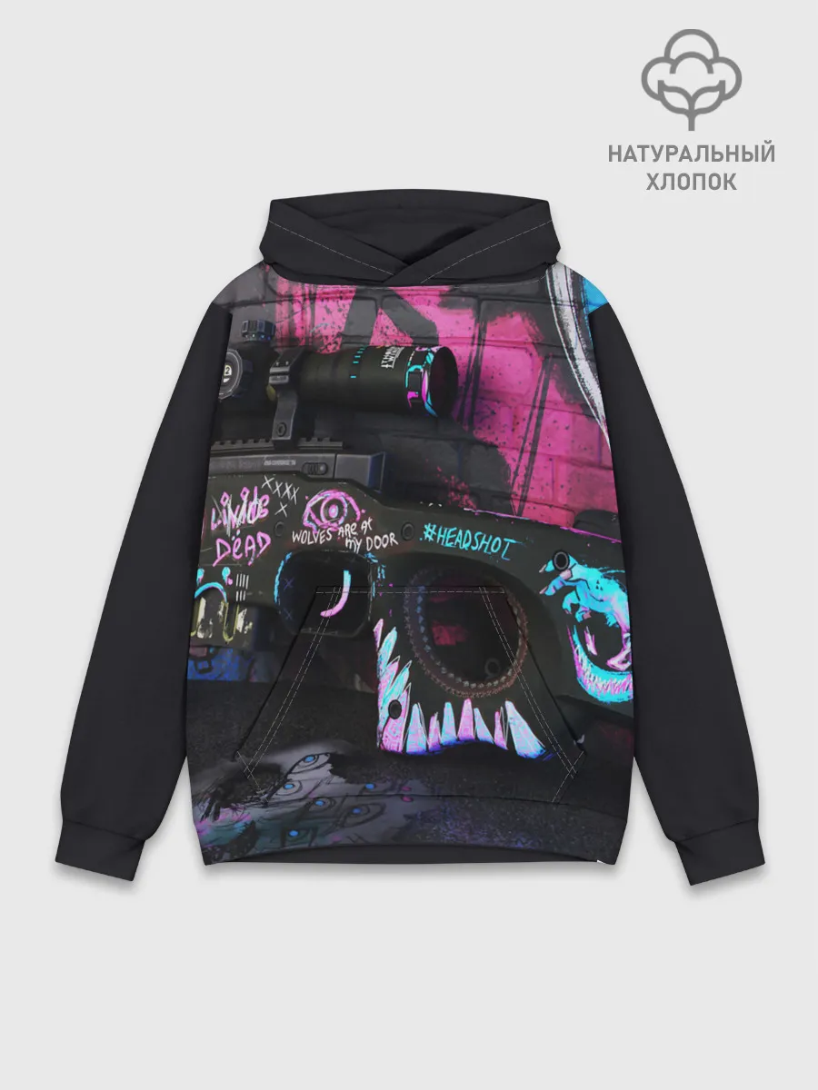 Худи мужской база хлопок / Neo-Noir Skins - CS:GO