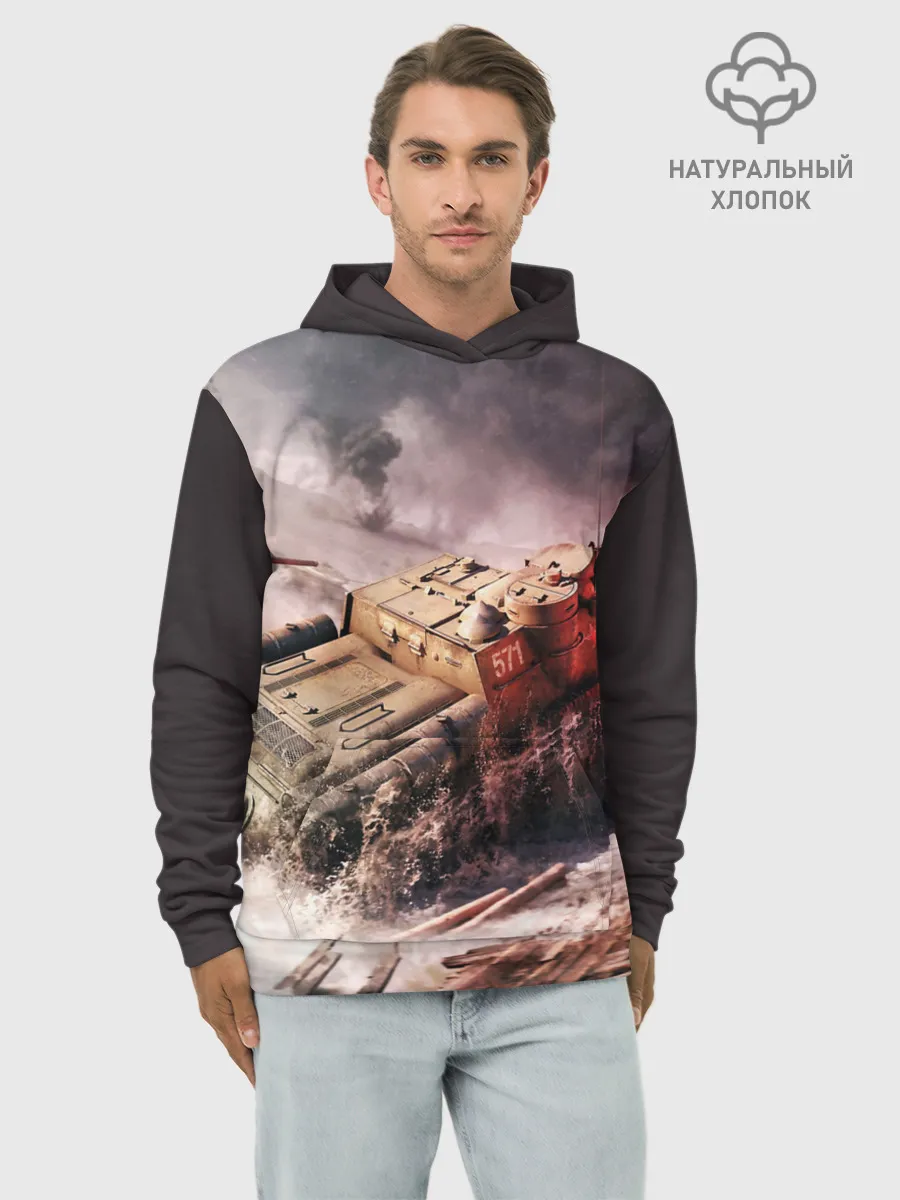 Худи мужской база хлопок / ТАНКИ