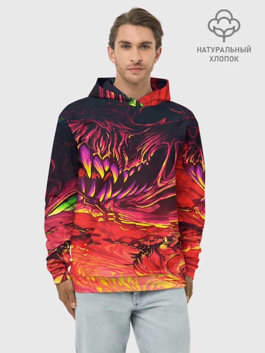 Худи мужской база хлопок / HyperBeast
