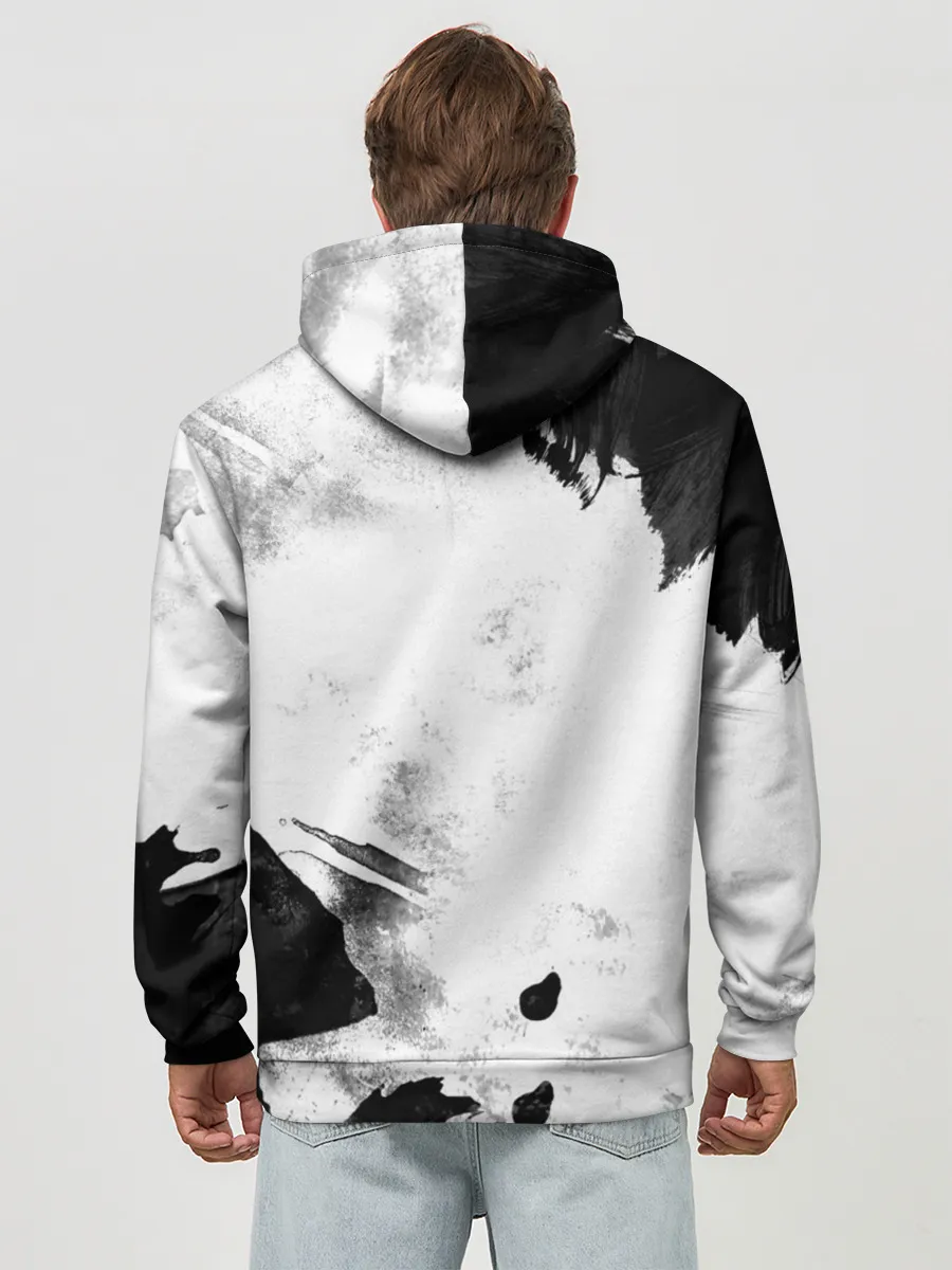 Худи мужской база хлопок / Острые козырьки