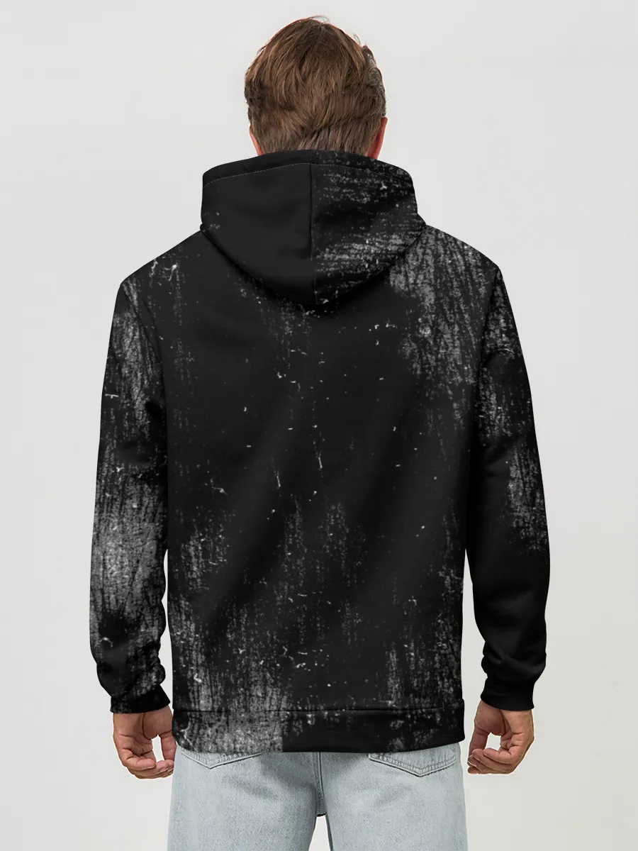 Худи мужской база хлопок / Острые козырьки