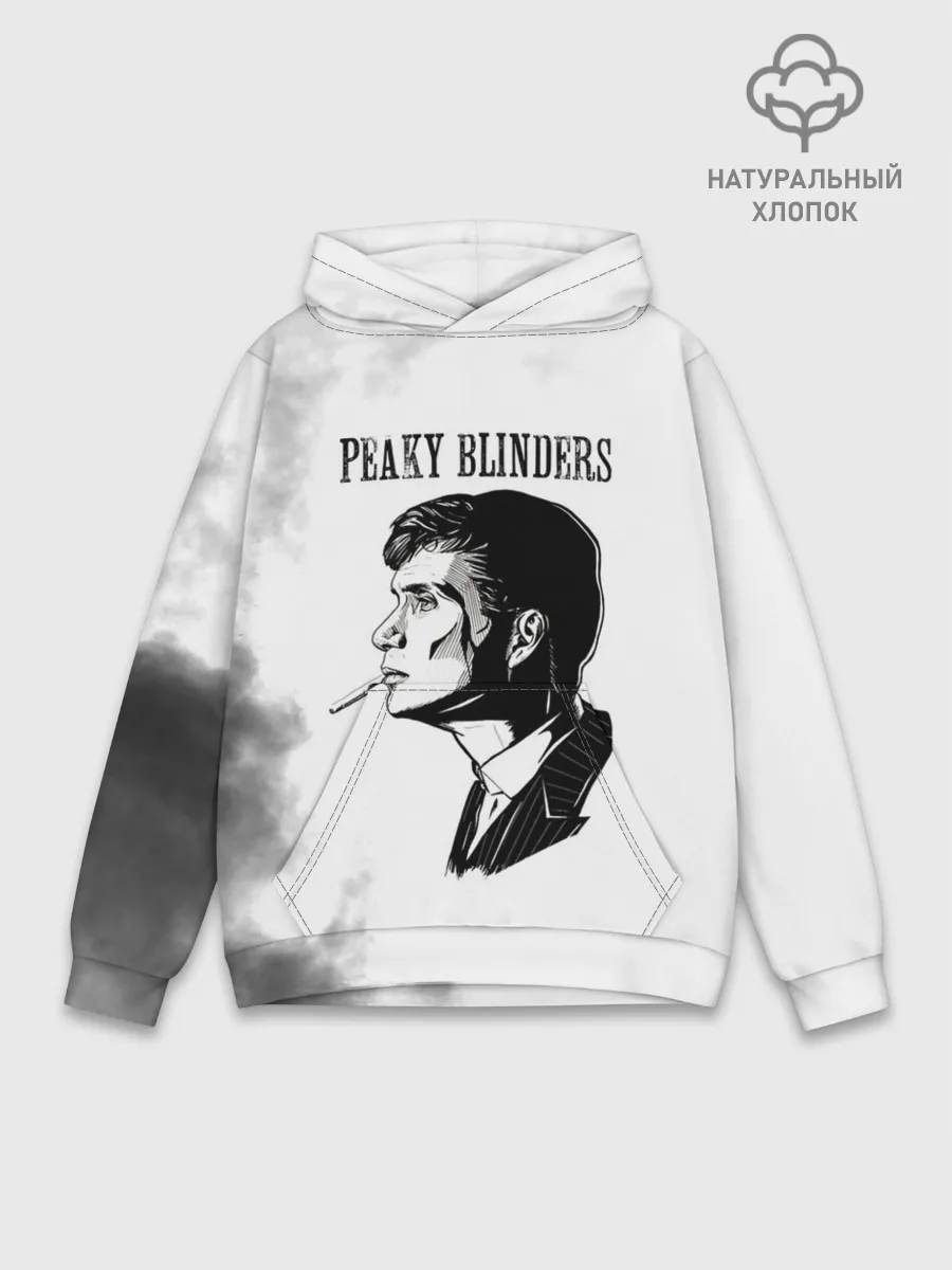 Худи мужской база хлопок / Острые козырьки