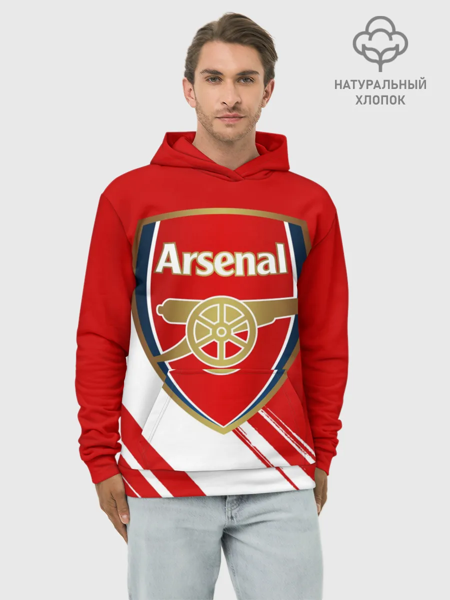 Худи мужской база хлопок / Arsenal