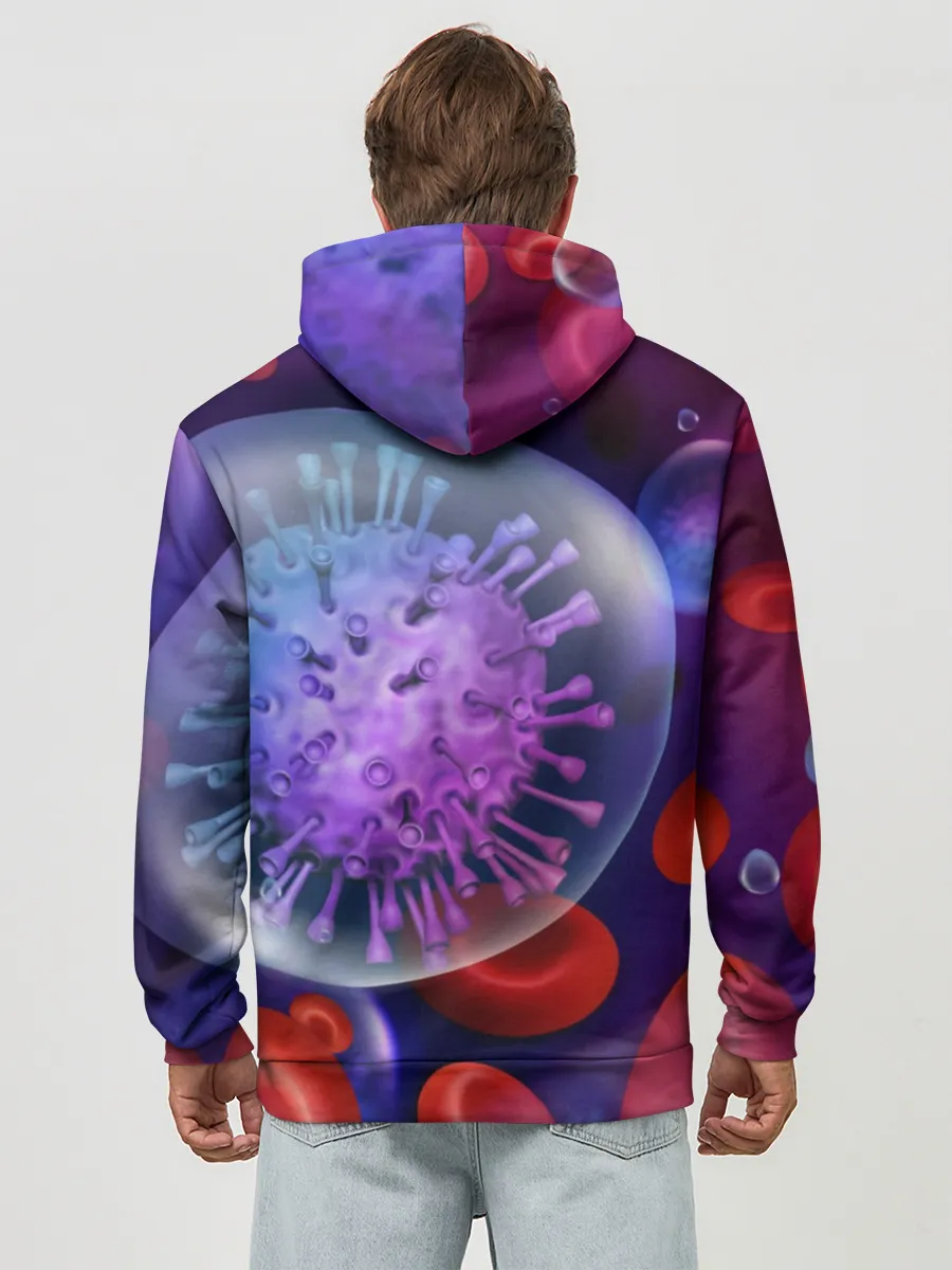 Худи мужской база хлопок / Лейкоциты и клетка