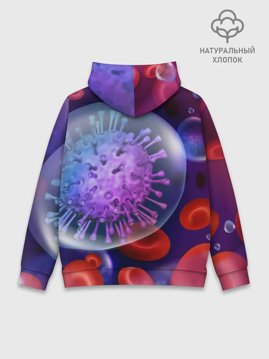 Худи мужской база хлопок / Лейкоциты и клетка