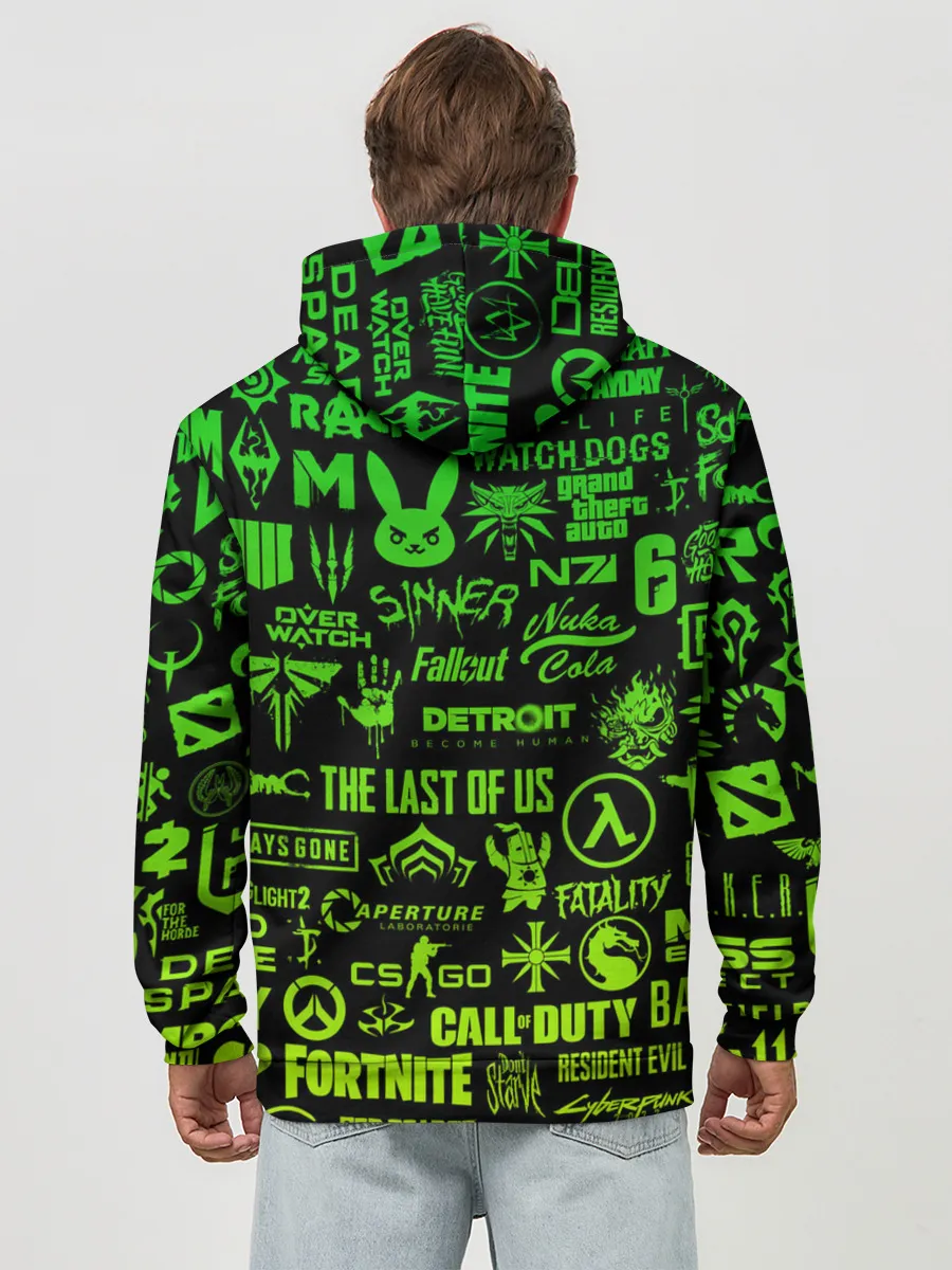 Худи мужской база хлопок / ЛОГОТИПЫ ИГР