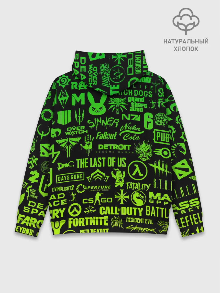 Худи мужской база хлопок / ЛОГОТИПЫ ИГР