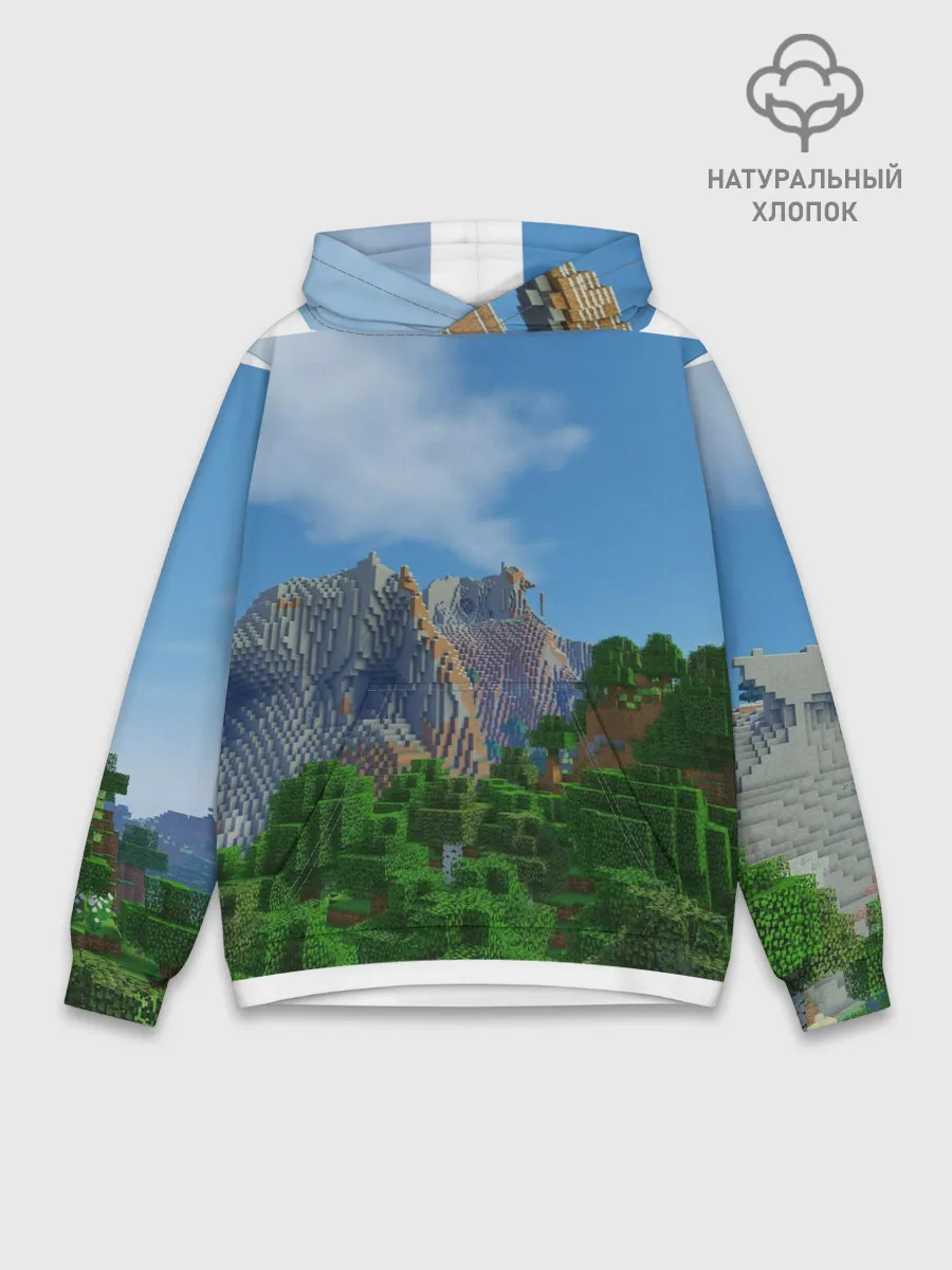 Худи мужской база хлопок / Minecraft