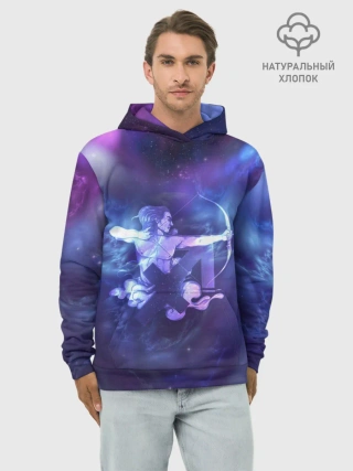 Худи мужской база хлопок / Стрелец