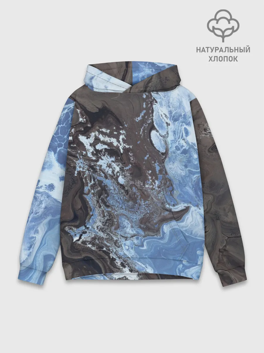 Худи мужской база хлопок / Волны