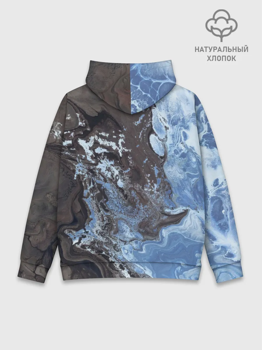 Худи мужской база хлопок / Волны