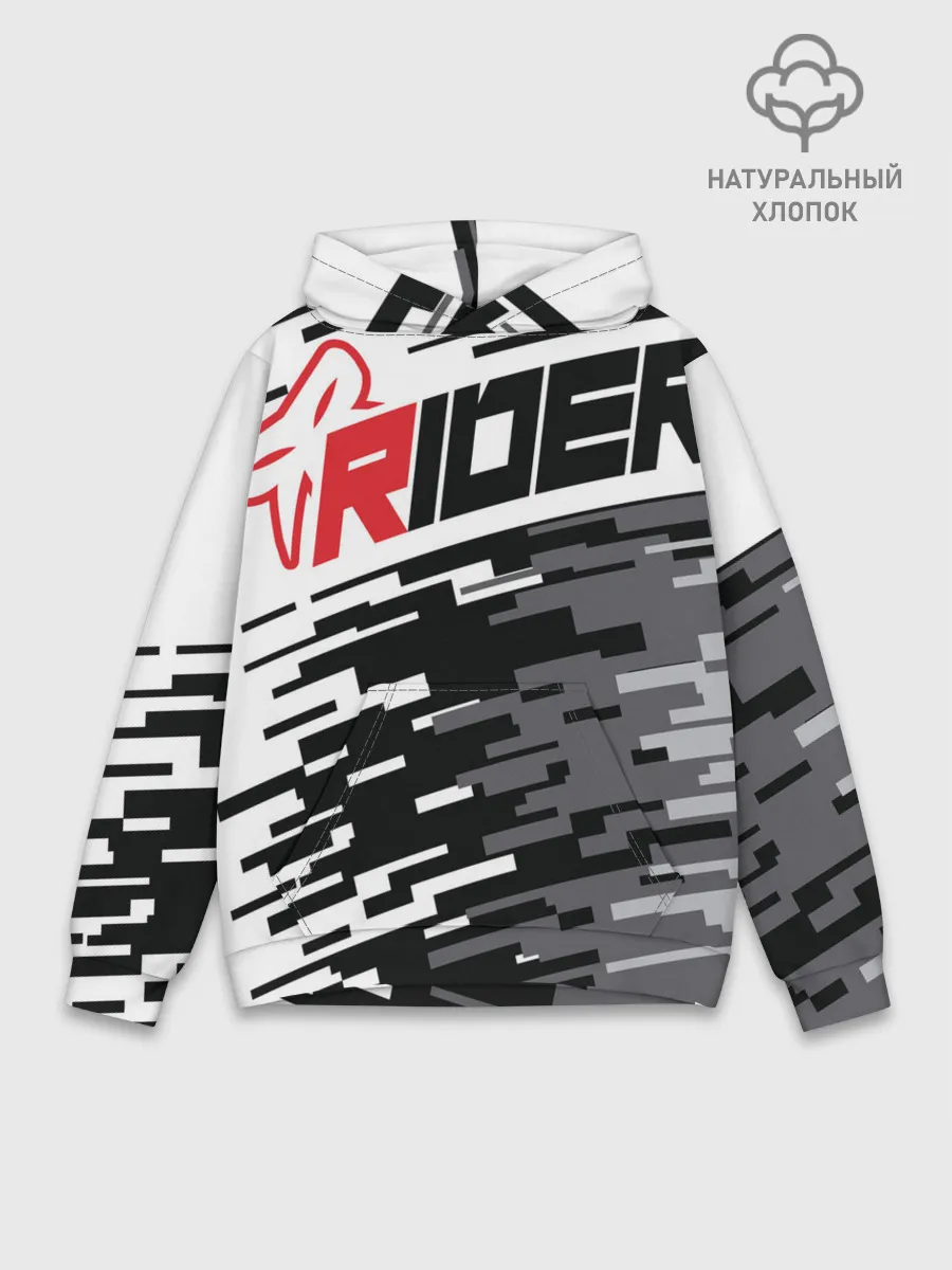 Худи мужской база хлопок / Форма для мотокросса FOX