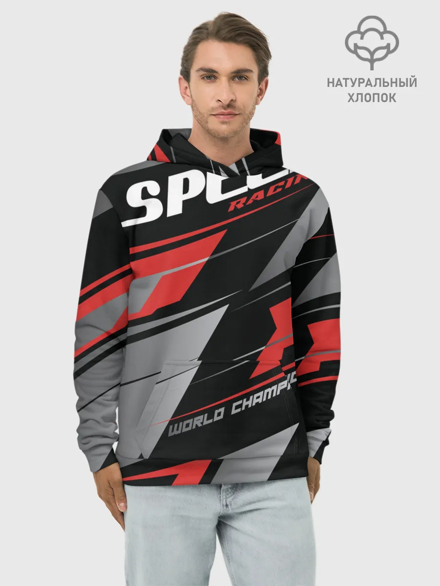 Худи мужской база хлопок / Форма для мотокросса FOX