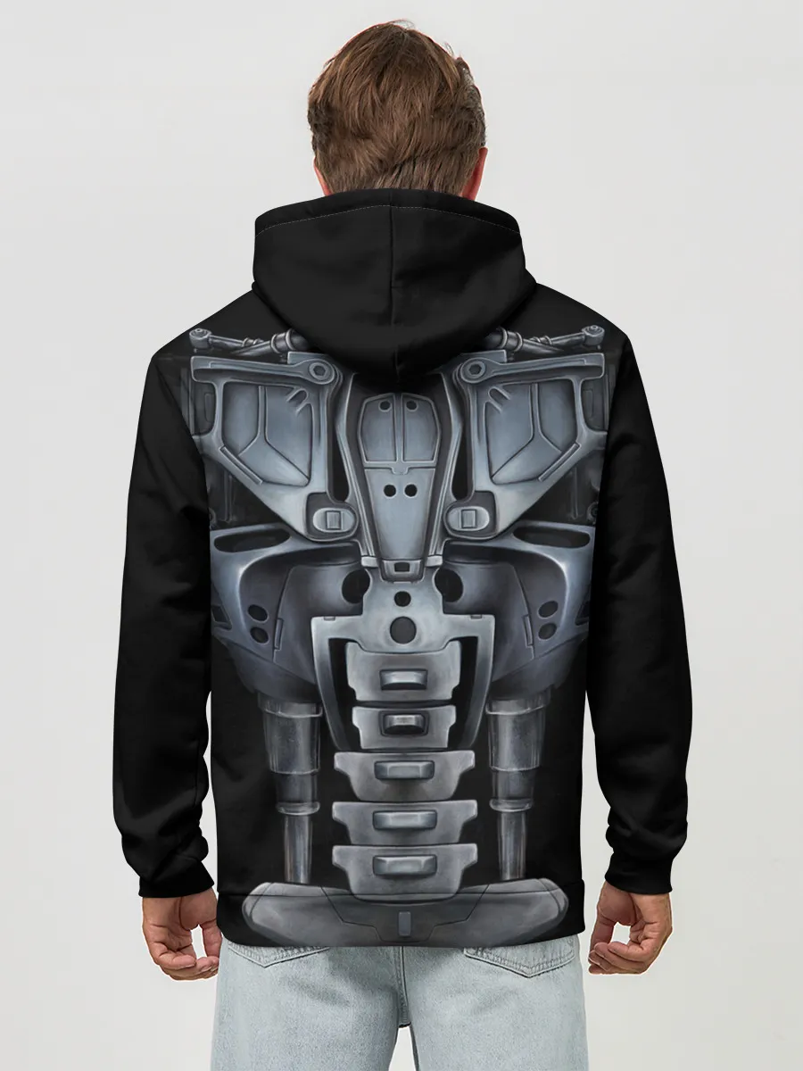 Худи мужской база хлопок / Терминатор т-800