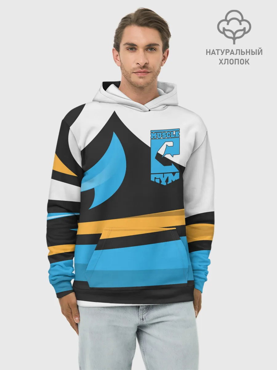Худи мужской база хлопок / GYM
