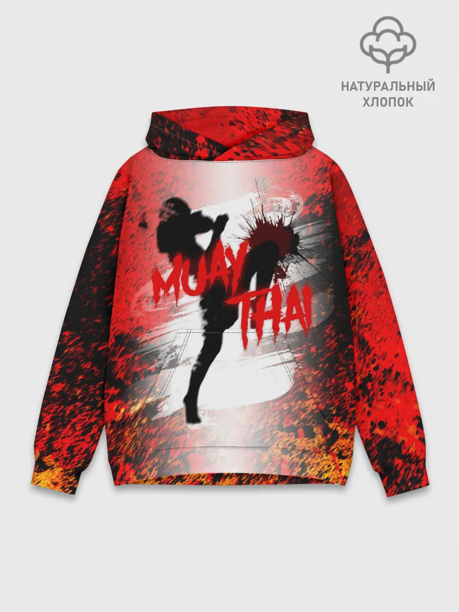 Худи мужской база хлопок / Muay Thai