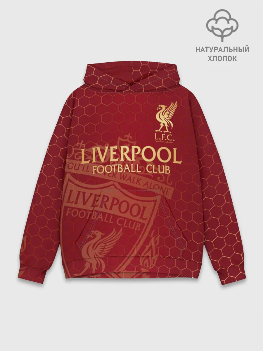 Худи мужской база хлопок / Ливерпуль
